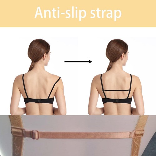 24PCS Adjustable Anti-Slip Bra Strap Clips for Back Bra Strap Holders Elastic... - Picture 3 of 6