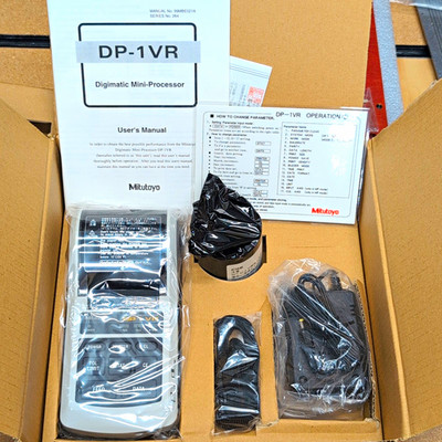 Mitutoyo DP-1VR Digimatic Mini-Processor w/ Manual, Cards, Paper Roll, Adapter