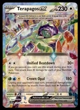 Terapagos ex 128/142 Double Rare Stellar Crown Pokemon Holo Near Mint