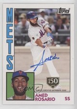 2019 Topps 1984 Baseball Series 2 150th Anniversary 20/150 Amed Rosario Auto 0l1