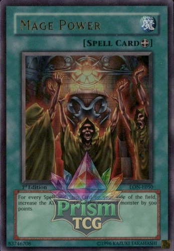 1st ed Mage Power ultra rare LON-E050 Yugioh