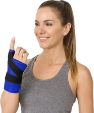 Wrist Ice Pack Wrap for , Adjustable & Reusable Gel Pack for Thumb, Hand, Wrist,