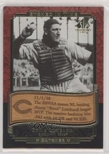 2003 SP Legendary Cuts Etched in Time Gold 300 64/300 Ernie Lombardi HOF 0j4n