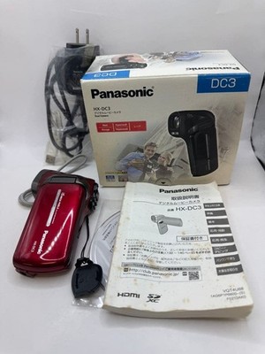 Panasonic HX-DC3 レッド 動作確認済 デジタルムービーカメラ Panasonic HX-DC3 Red Digital Movie Camera Video Camcorder 15x iA