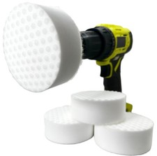 3.5   Drill Powered Magic Sponge Eraser 6 Pieces Kit With Drill Attachment  ...