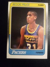 Reggie Miller 1988-89 Fleer Rookie Card RC #57 Indiana Pacers NM-MT