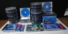 DVD Blank Media Memorex HP Sony DVD R DVD-R DVD-RW Discs Slim Cases Large Lot