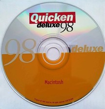 Intuit Quicken Deluxe 98 for Macintosh Install CD w/ License