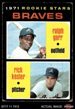 1971 Topps #494 Ralph Garr / Rick Kester Braves RCs RC 2 - GOOD