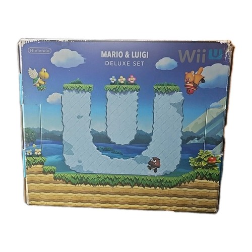 Nintendo Wii U 32GB Mario & Luigi Deluxe Set Schwarz CIB Matching SN - Bild 3 von 20