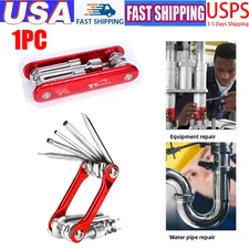 1PCS 6 - in - 1 Hex Nut Driver Folding Socket Wrench Multi - tool Set