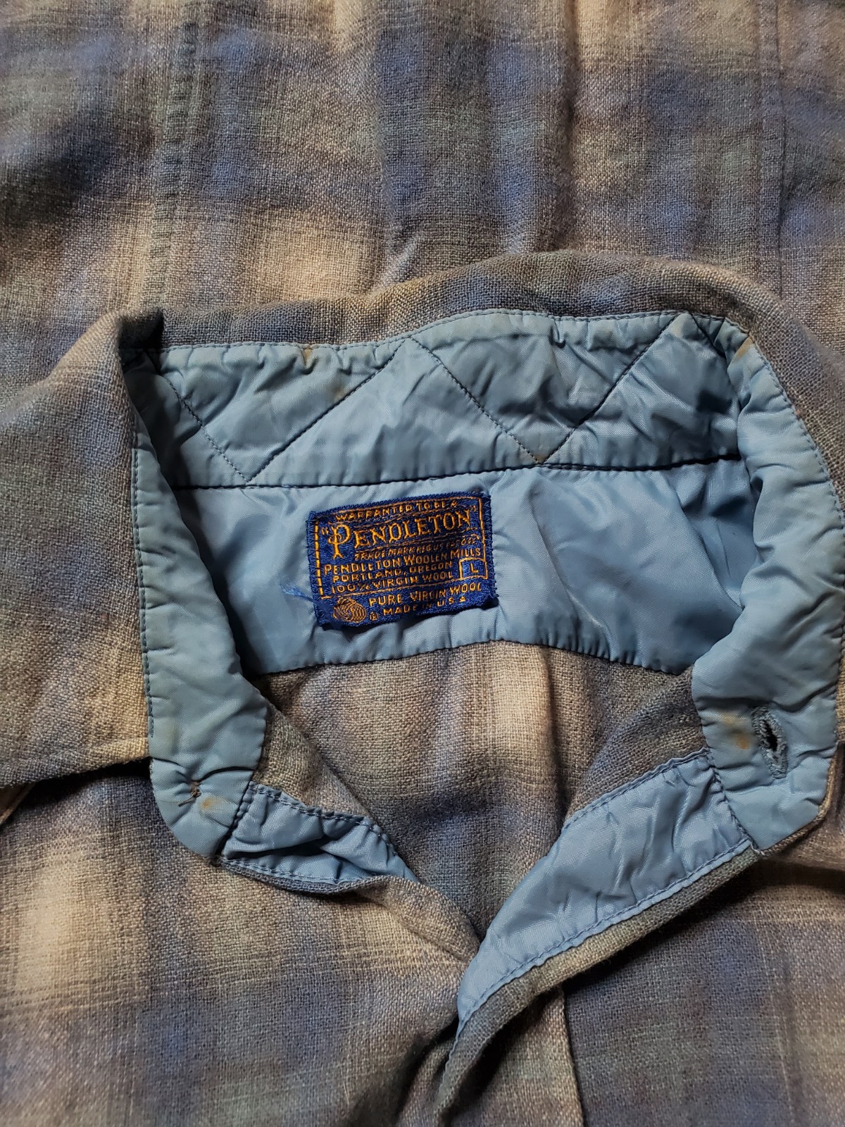 Womens Pendleton Plaid Wool Button Down Shirt Lar… - image 6