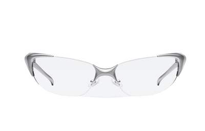 Gentle Monster Hypnosis A02 Glasses 2025 Bold Silver Frame Clear