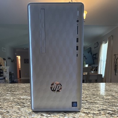 HP Pavilion Tower Desktop Intel Core i5 8th Gen Optical Drive HDMI Silver/Black