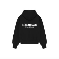 Fear of God Essentials Hoodie Meteorite Black SS22