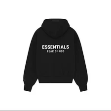 Fear of God Essentials Hoodie Meteorite Black SS22