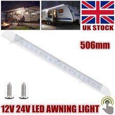 506mm LED Awning Light 12V 24V Waterproof Exterior Strip Lamp Caravan Motorhome