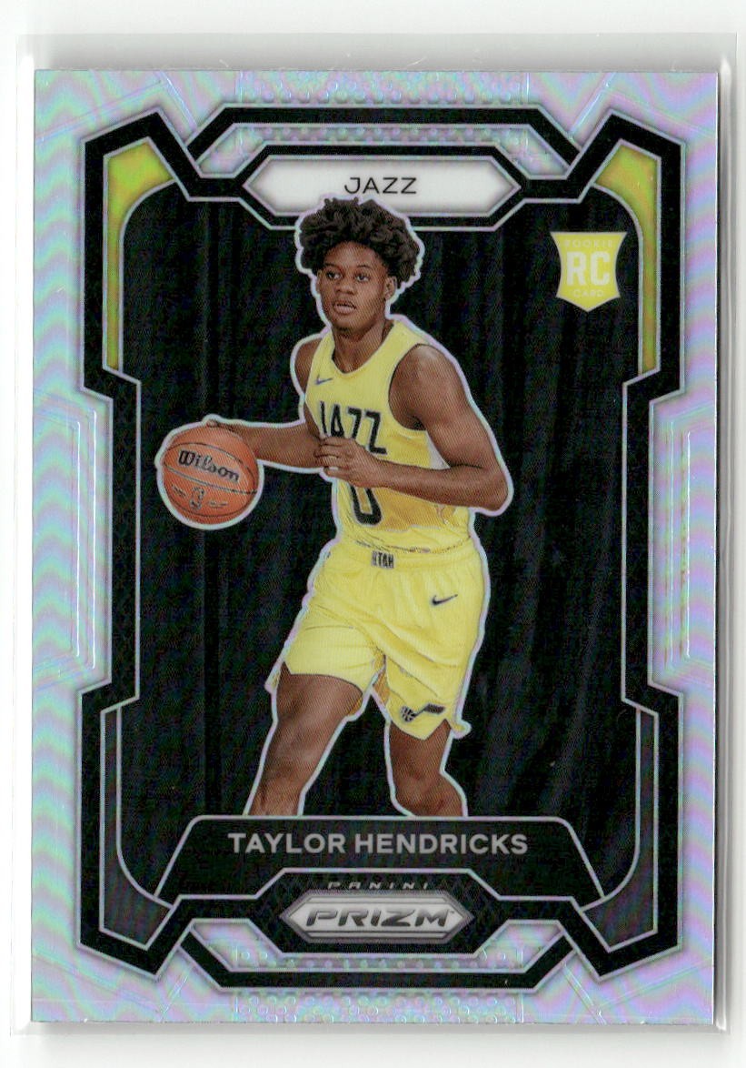 2023-24 Panini Prizm #161 Taylor Hendricks Prizms Silver RC ROOKIE