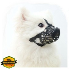 Classic Basket Dog Muzzle Black 4 M Breathable Pant Drink Prevent Biting