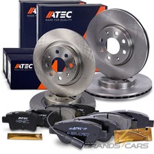 ATEC BREMSSCHEIBEN+BREMSBELÄGE BREMSKLÖTZE VORN+HI FÜR FIAT GRANDE PUNTO 199 1.4
