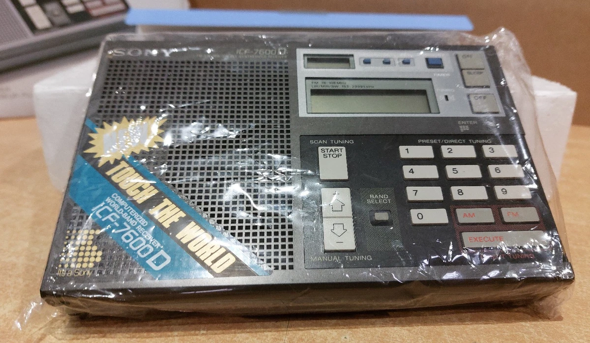 SONY ICF-7600D Radio Weltempfänger 80s HF/VHF Receiver Neu & unbenutzt New
