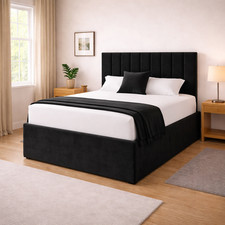 Apollo Velvet Strutted Headboard Divan 2FT6 3FT 4FT 4FT6 5FT 6FT HEIGHT 20"–36"