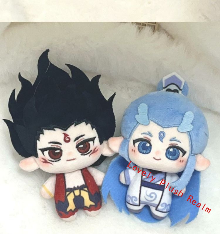 ぬいぐるみ aohibi Ne Zha Ao Bing Plush Doll Stuffed Toy Plushie Anime Figure Soft