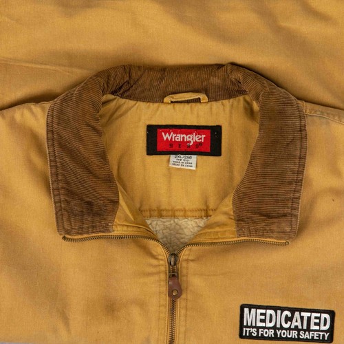 Wrangler Vintage 90s Medicated Workwear Gilet Jacket 2XL Men's Beige Company - Imagen 5 de 7