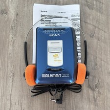 Sony Walkman WM-FX171 BLUE AM/FM Cassette Player - New Belt - Reconditioned