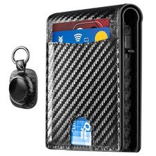 2025 Upgraded Minimalist Wallet for Men RFID Blocking Credit Card Holder Cas...