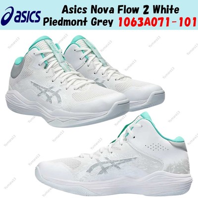 Asics Nova Flow 2 White Piedmont Grey 1063A071-101 Men's Size