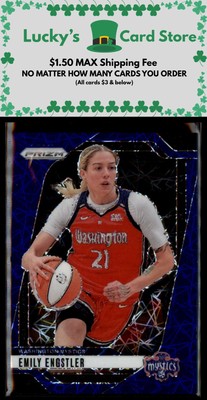 2024 Panini Prizm WNBA #67 Emily Engstler Blue Velocity Prizms