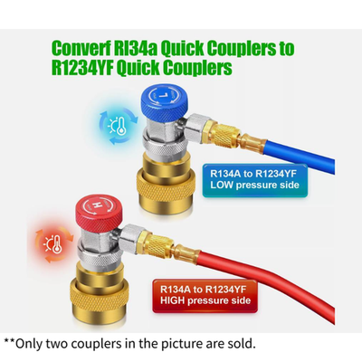 #ad Quick Coupler Adapter Kit: High amp; Low Pressure Connection From R134A To R1234YF $7.59