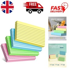300 Sheet 3x5 Index Cards in 4 Colors - Ideal for Notes, Lists, and Flashcards