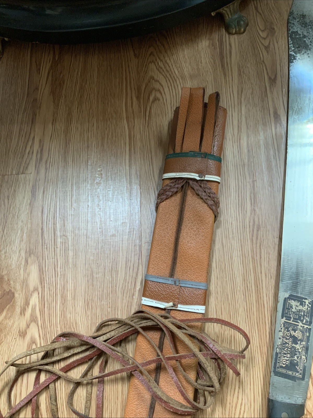 Legitimus Collins & Co 24” Blade Full Tang Machete w/ Leather Sheath 