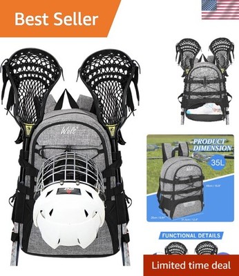 Versatile Lacrosse & Field Hockey Backpack with Ventilated Shoe Compartment
