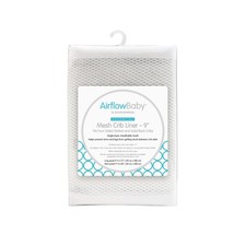 Breathable Mesh Liner for Full-Size Cribs White, 9 inch Pack of 1 