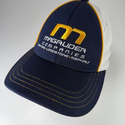 Sport-Tek Magruder Companies Performance Flexfit Hut Kappe Marine Weiß Gold