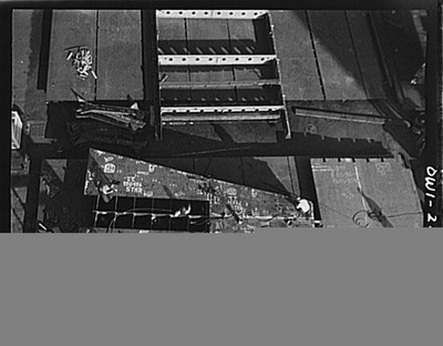 Baltimore Maryland 1940s Men Working on Liberty Ship Frederick Douglass