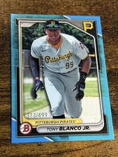 TONY BLANCO JR 2024 Bowman #BP-132 Sky Blue Parallel /499