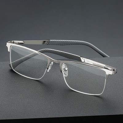 Gents Mens DESIGNER READING GLASSES Gun Metal Readers +1.5 +2 +2.5 +3 +3.5 +4