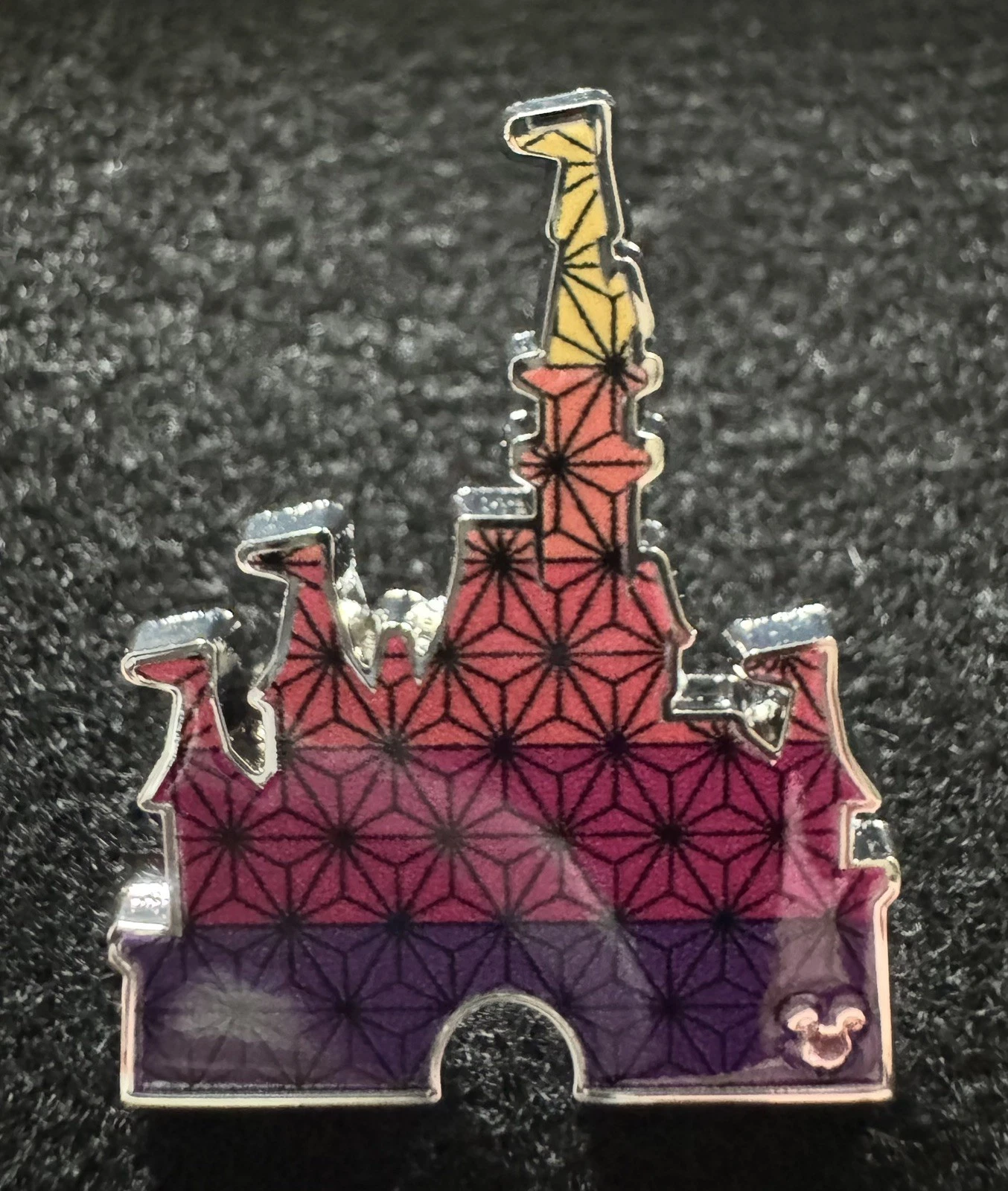 WDW Disney 2025 Hidden Mickey Wave A Epcot Castle Chaser Pin