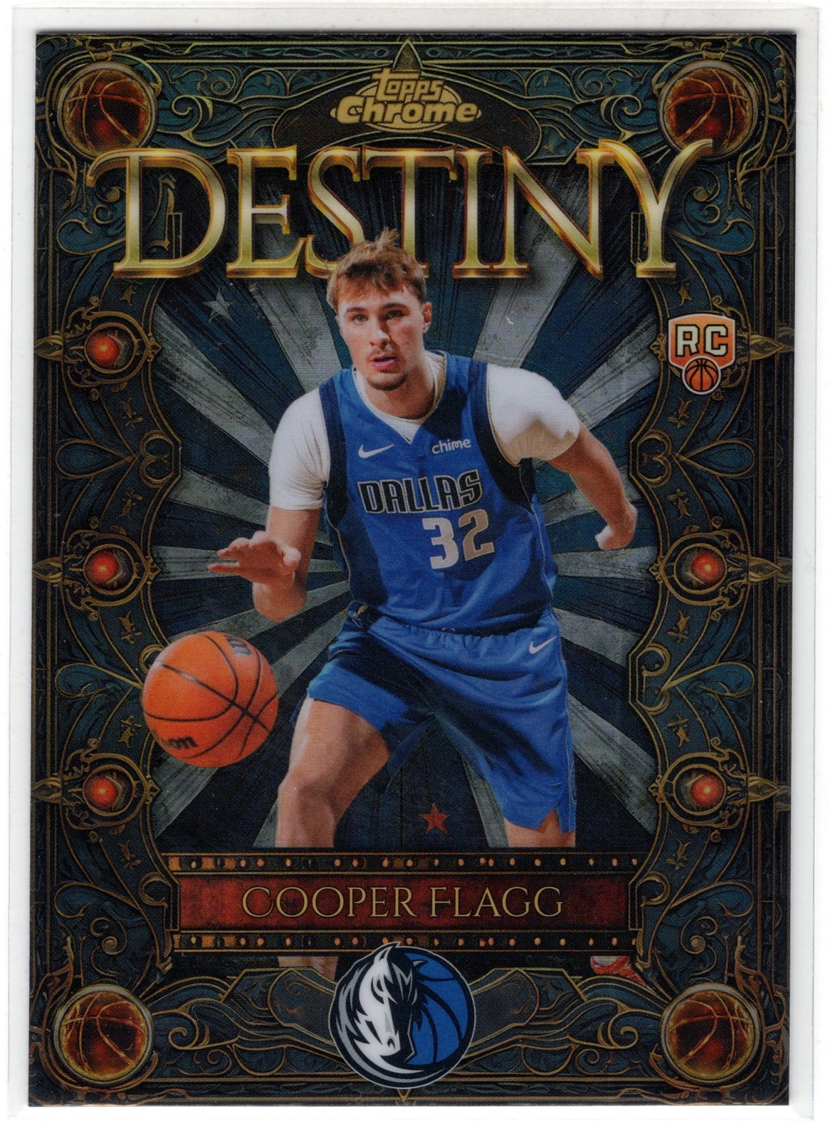 2025 Topps Chrome Cooper Flagg #D-1 Destiny Refractor RC Rookie