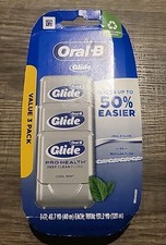 3 Pack Oral B Glide Pro Health Deep Clean Floss Cool Mint 131.2 YD ORIGINAL