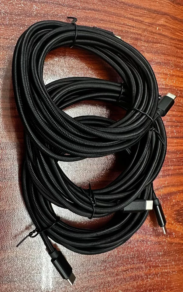 3 Pack 10FT USB-C to USB-C Cable Fast Charge Type C Charging Cord Charger Rapid - Image 2 of 4