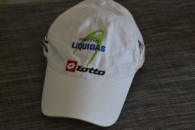 RAR Cap Basecap Baseball Radmütze Lotto Liquigas Cannondale Fizik Weiß Rennrad