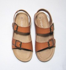 Toddler Boys Strap Footbed Sandals Cognac/Brown NWT,Cat Jack