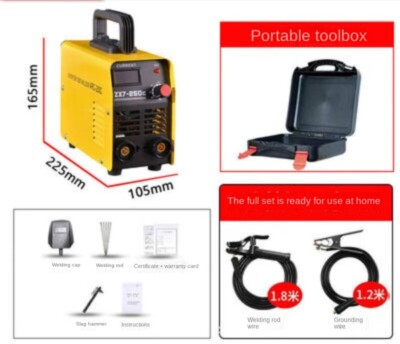 ZX7-250C Portable Mini Arc Welding Machine Handheld Pure Copper IGBT Inverter