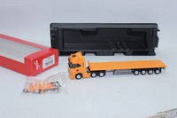 Herpa 318259 Iveco S-Way 6X2 Flachbett Sattelzug Kommunalorange 1:87 H0 Neu