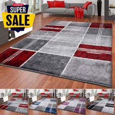 SHAGGY RUGS AND RUNNERS SOFT PILE NON-SHEDDING GEOMETRIC DESIGN